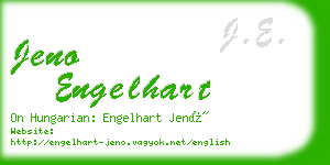 jeno engelhart business card